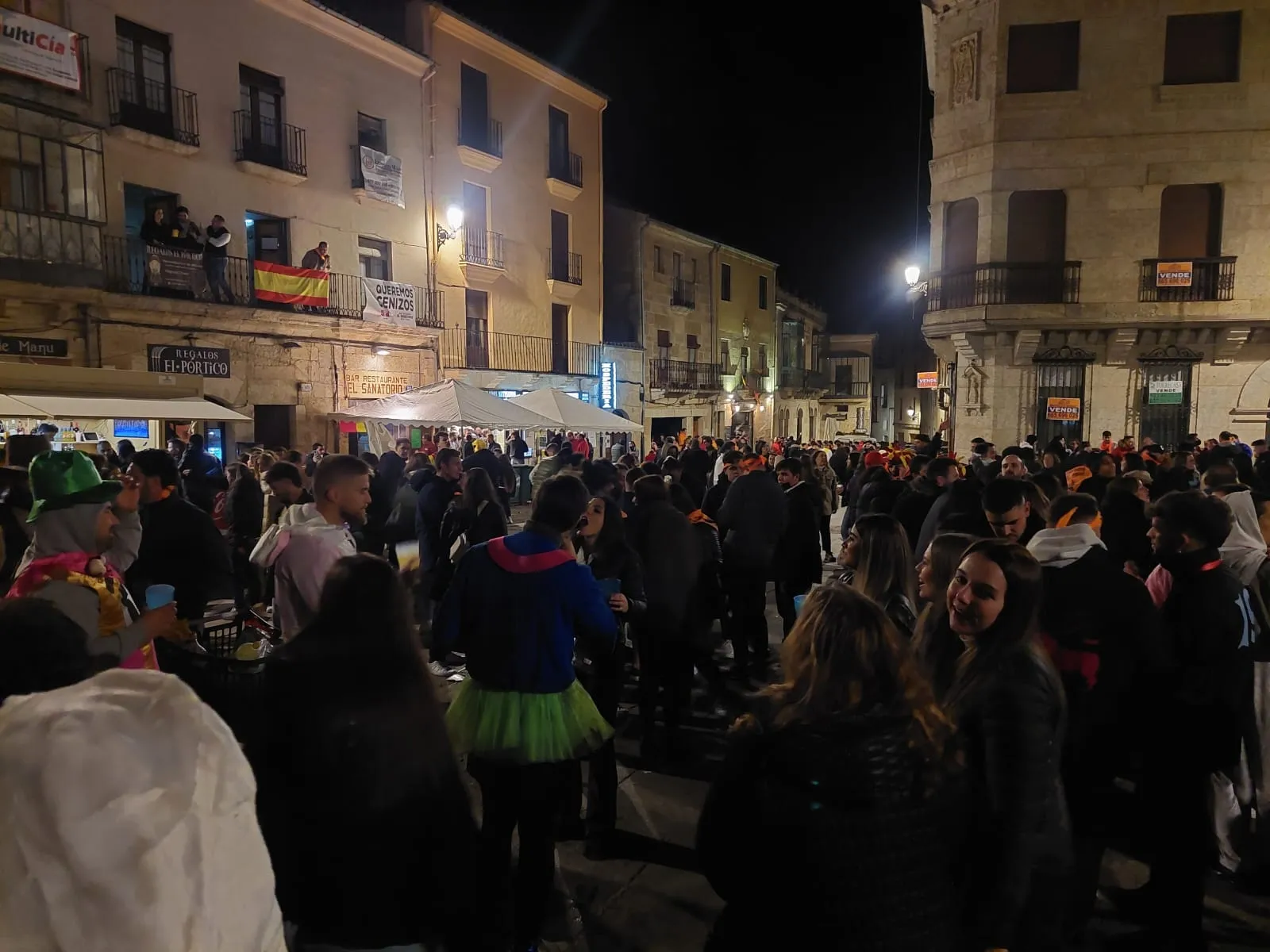 Imagen de anoche en Ciudad Rodrigo, una zona próxima al lugar de los hechos 