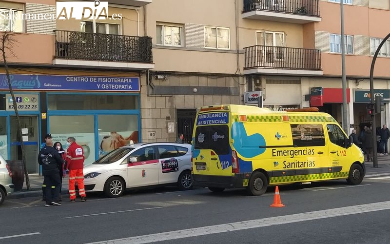 Un taxista atropella a viandante en Salamanca