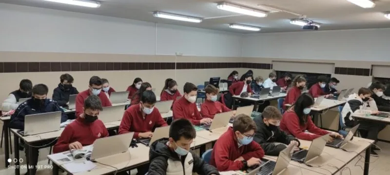 Alumnos de 3º de la ESO del Colegio San Juan Bosco