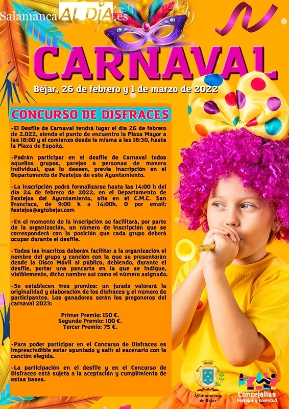 Foto 2 - El carnaval regresa a B&eacute;jar tras un a&ntilde;o de ausencia