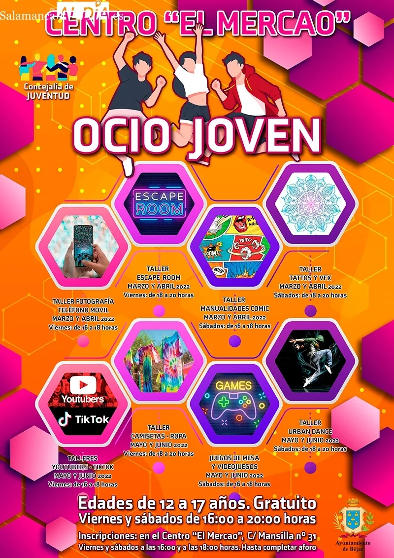 Foto 2 - El Centro de Ocio de B&eacute;jar retoma sus actividades para j&oacute;venes bajo una nueva denominaci&oacute;n