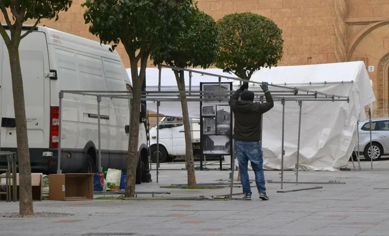 Foto 6 - Extendida la arena para terminar de transformar la Plaza Mayor en un coso taurino