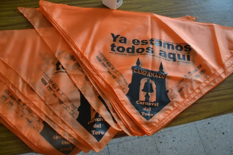 Foto 2 - Las integrantes de Amanecer reciben sus pa&ntilde;uelos del Campanazo