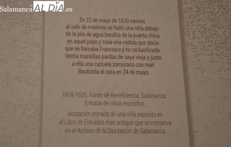 Foto 6 - Llega a Ciudad Rodrigo la dura exposici&oacute;n del Archivo de la Diputaci&oacute;n sobre los ni&ntilde;os exp&oacute;sitos