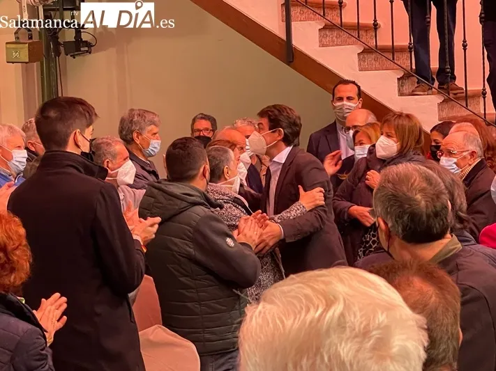 Alfonso Fernández Mañueco celebraba un encuentro con afiliados y cargos del PP en Peñaranda