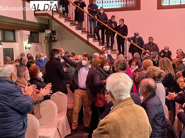 Alfonso Fernández Mañueco celebraba un encuentro con afiliados y cargos del PP en Peñaranda