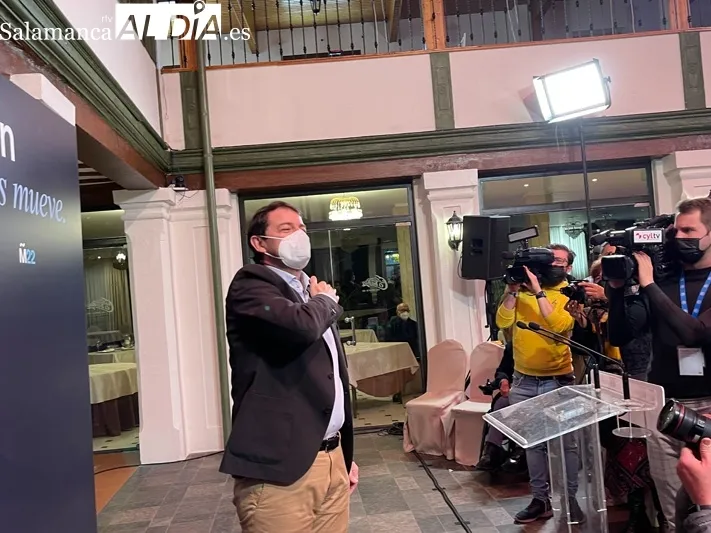 Alfonso Fernández Mañueco celebraba un encuentro con afiliados y cargos del PP en Peñaranda