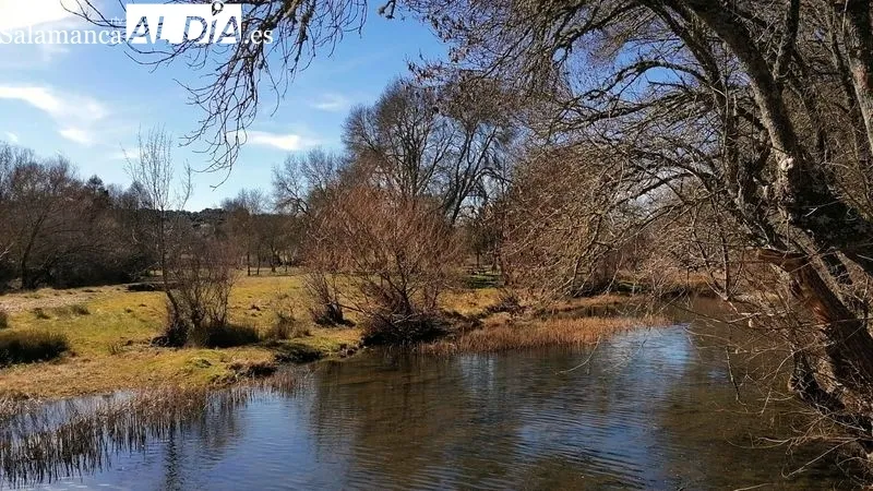 Los senderistas recorrieron una ruta por el río Yeltes y su entorno