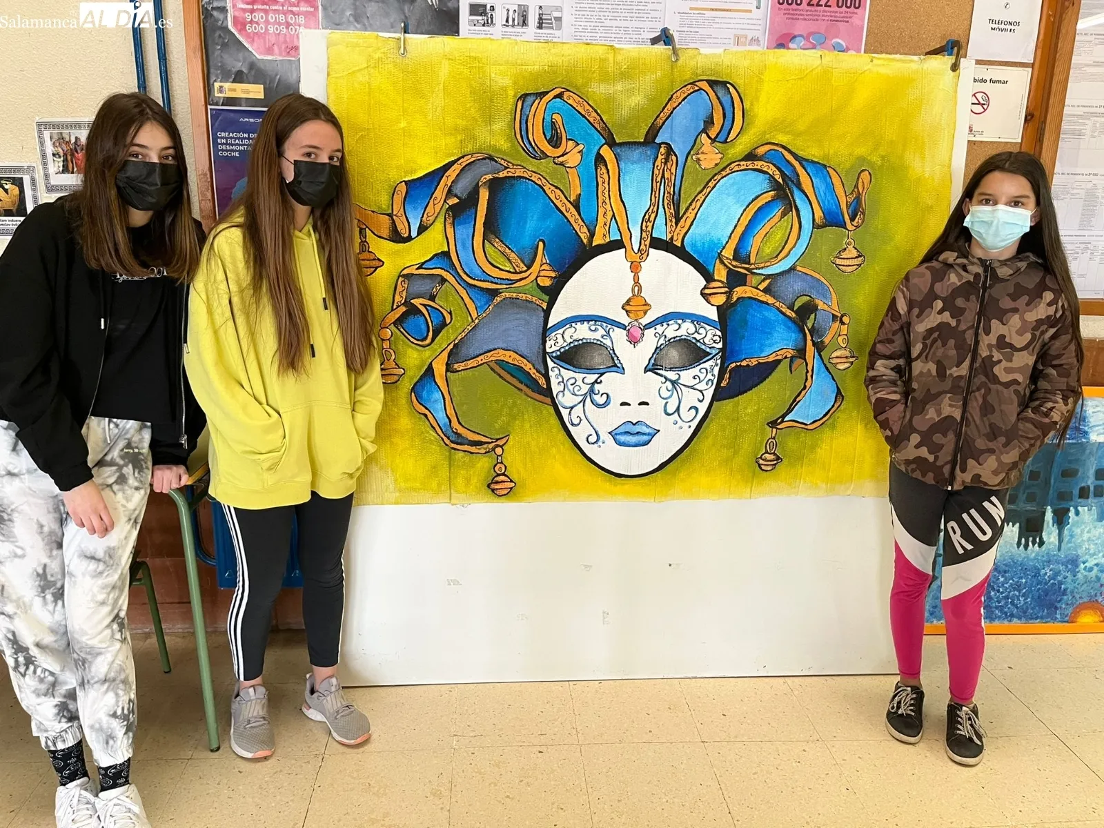 Foto 3 - Alumnos del IES Leonardo da Vinci personalizan sus propias m&aacute;scaras de Carnaval
