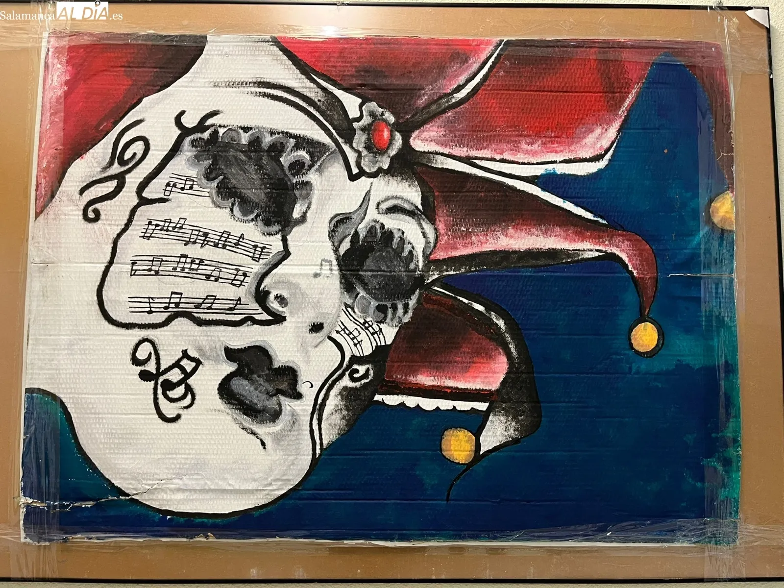 Foto 2 - Alumnos del IES Leonardo da Vinci personalizan sus propias m&aacute;scaras de Carnaval