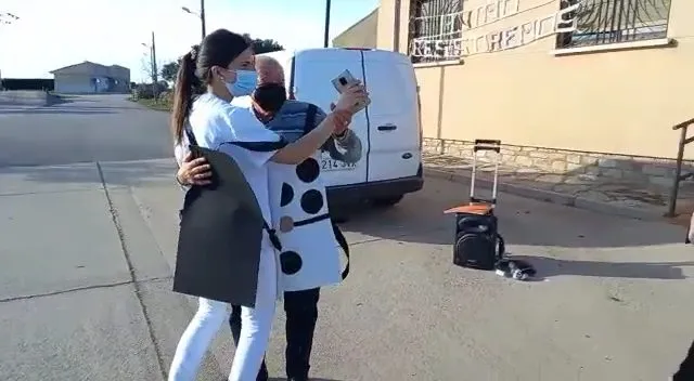 Celebración del Carnaval en la residencia de mayores de Almendra