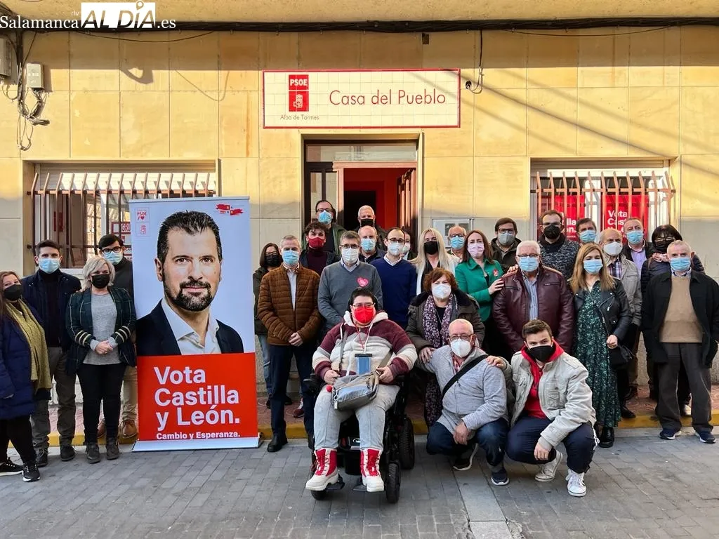 Encuentro de alcaldes y afiliados socialistas con Patxi López en Alba de Tormes / Pedro Zaballos