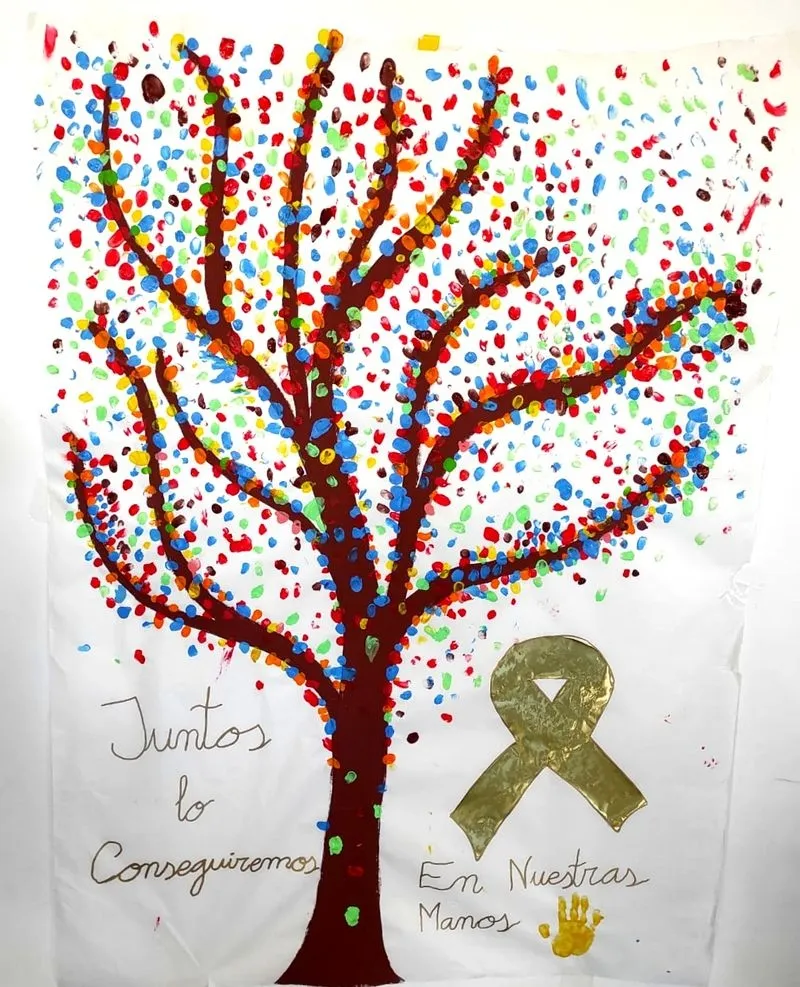 Actos del Día Internacional del Niño con Cáncer en el colegio Calasanz de Salamanca