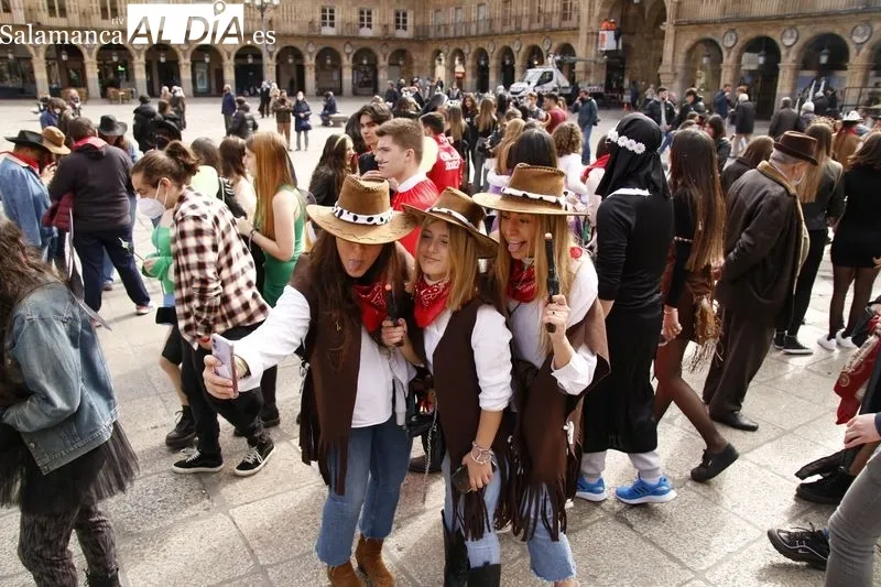Fiesta del Codex 2022 en la Plaza Mayor de Salamanca. Foto de David Sañudo