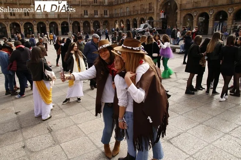 Fiesta del Codex 2022 en la Plaza Mayor de Salamanca. Foto de David Sañudo