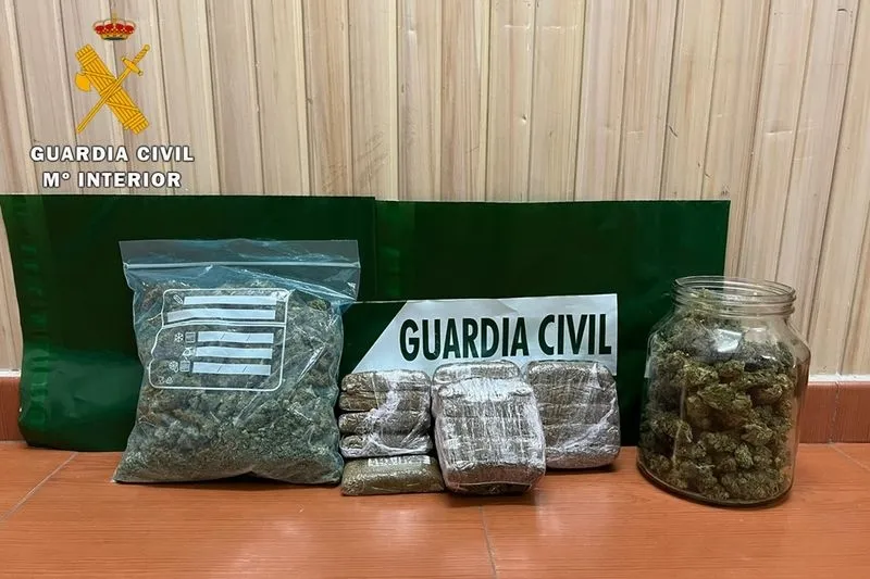 Droga intervenida en esta operación de la Guardia Civil 