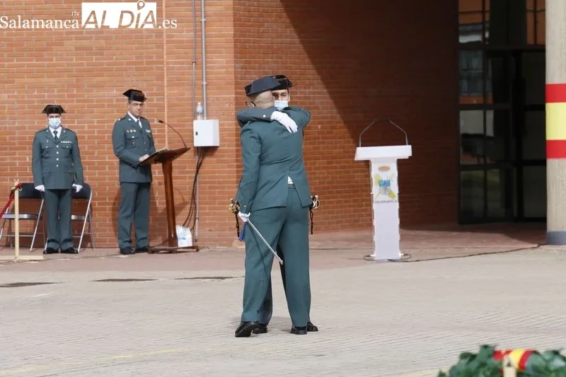 Toma de posesión del nuevo Jefe de la Comandancia de la Guarcia Civil de Salamanca, Pedro Merino Castro. Foto de David Sañudo