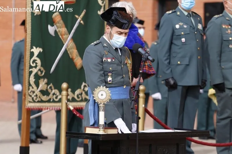Toma de posesión del nuevo Jefe de la Comandancia de la Guarcia Civil de Salamanca, Pedro Merino Castro. Foto de David Sañudo
