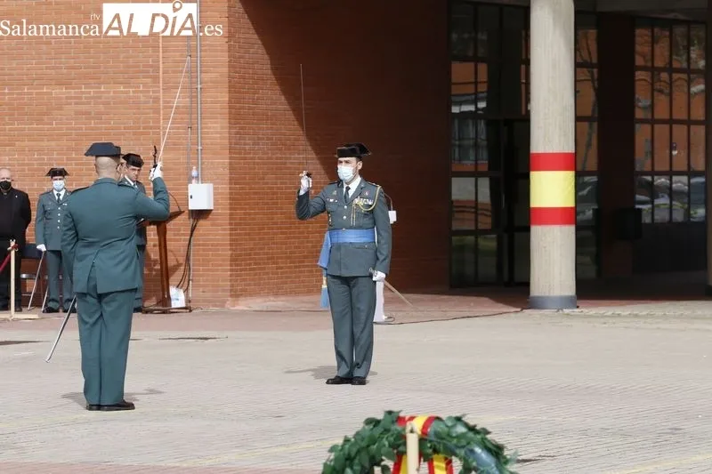 Toma de posesión del nuevo Jefe de la Comandancia de la Guarcia Civil de Salamanca, Pedro Merino Castro. Foto de David Sañudo