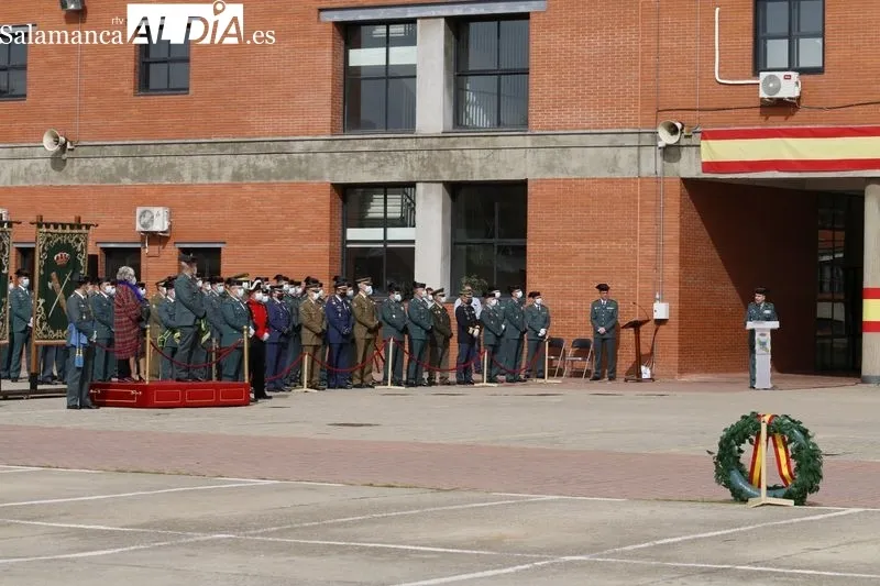 Toma de posesión del nuevo Jefe de la Comandancia de la Guarcia Civil de Salamanca, Pedro Merino Castro. Foto de David Sañudo