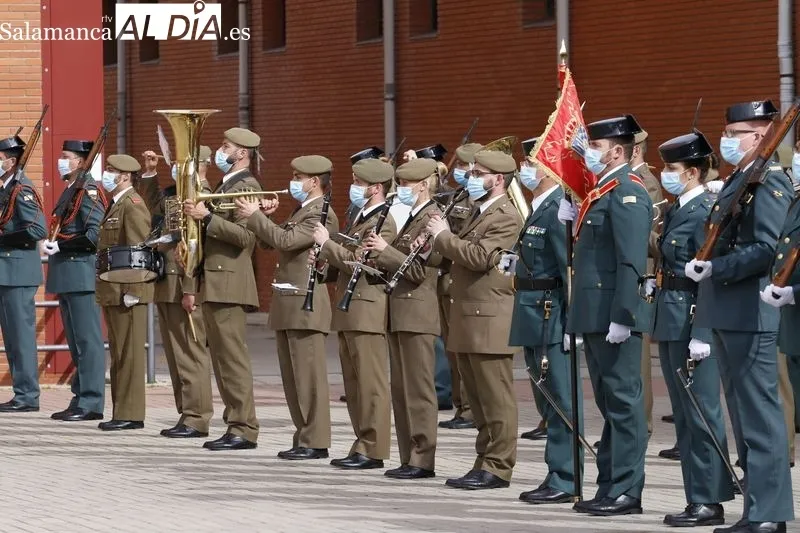 Toma de posesión del nuevo Jefe de la Comandancia de la Guarcia Civil de Salamanca, Pedro Merino Castro. Foto de David Sañudo