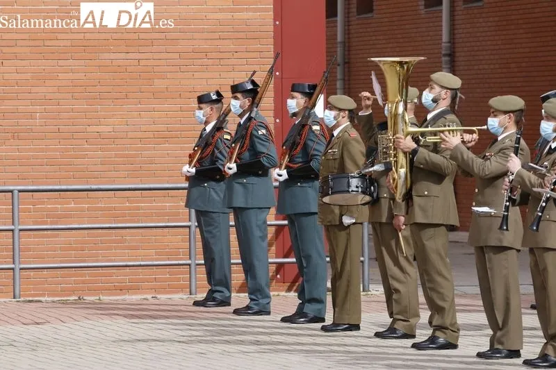 Toma de posesión del nuevo Jefe de la Comandancia de la Guarcia Civil de Salamanca, Pedro Merino Castro. Foto de David Sañudo