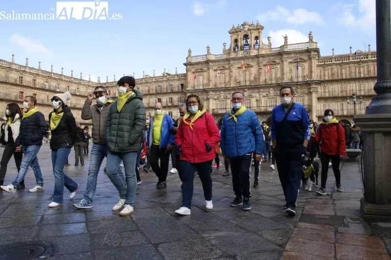 Colorida marcha solidaria en Salamanca a favor de Aerscyl - Fotos: David Sañudo
