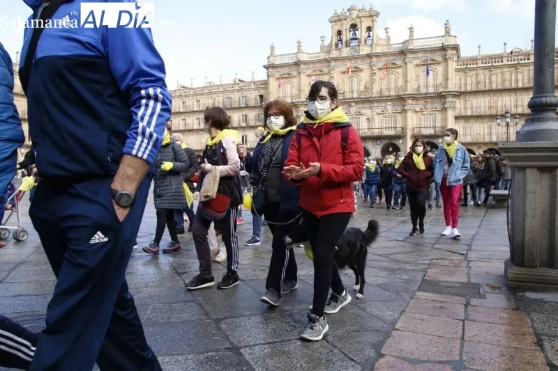 Colorida marcha solidaria en Salamanca a favor de Aerscyl - Fotos: David Sañudo