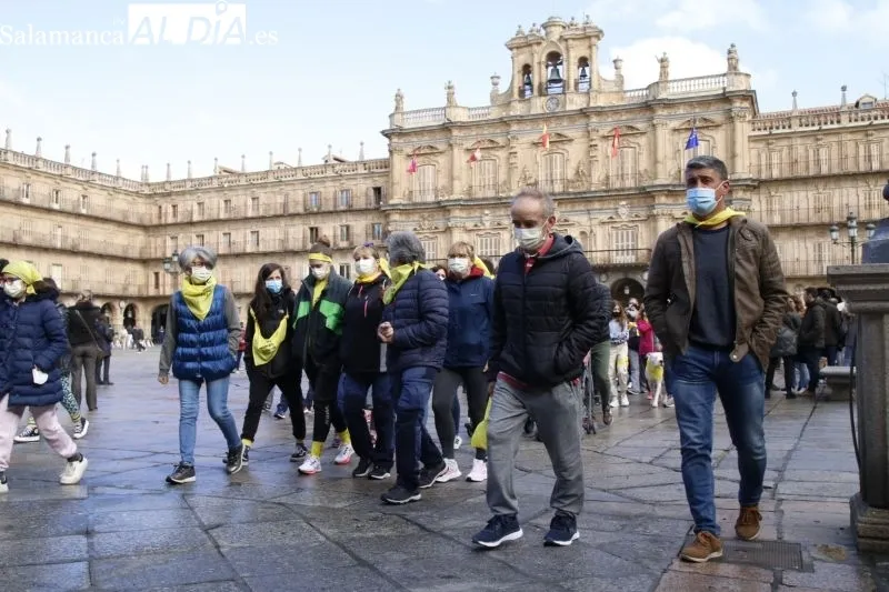 Colorida marcha solidaria en Salamanca a favor de Aerscyl - Fotos: David Sañudo