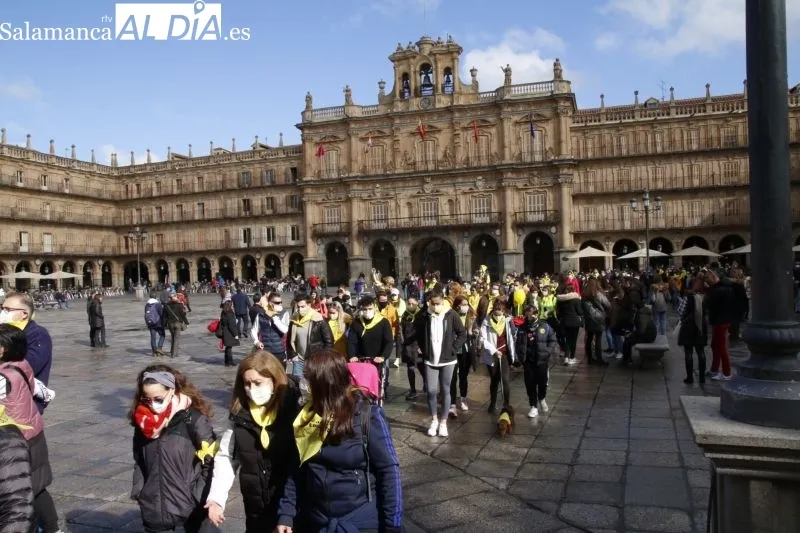Colorida marcha solidaria en Salamanca a favor de Aerscyl - Fotos: David Sañudo
