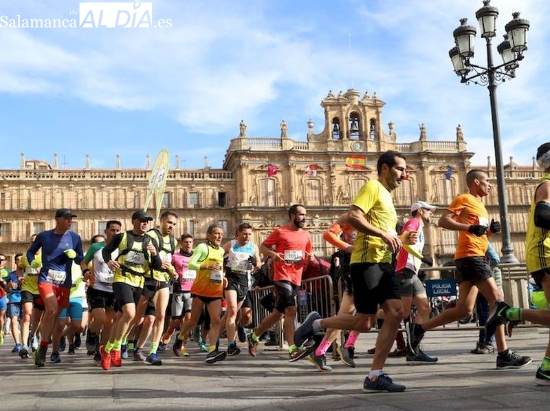 Imagen de una de las ediciones anteriores de la Media Maratón de Salamanca. Foto archivo
