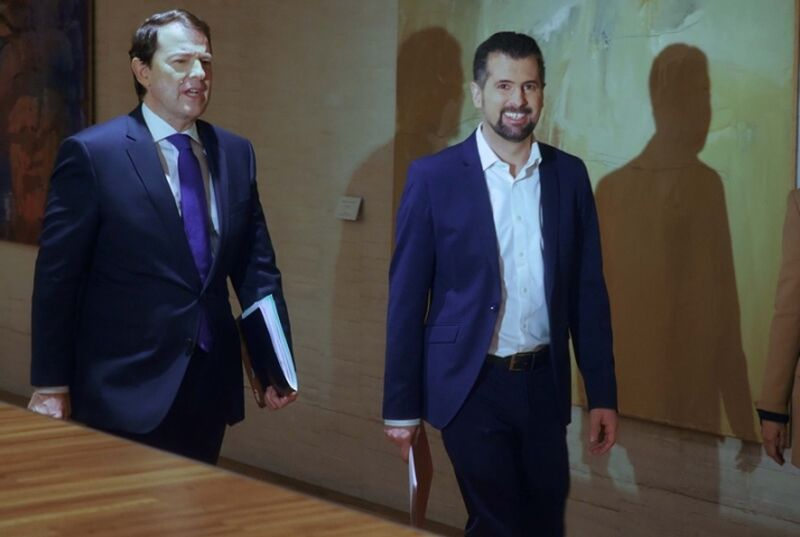 Alfonso Fernández Mañueco y Luis Tudanca, candidatos a presidir la Junta de PP y PSOE respectivamente. Foto de archivo