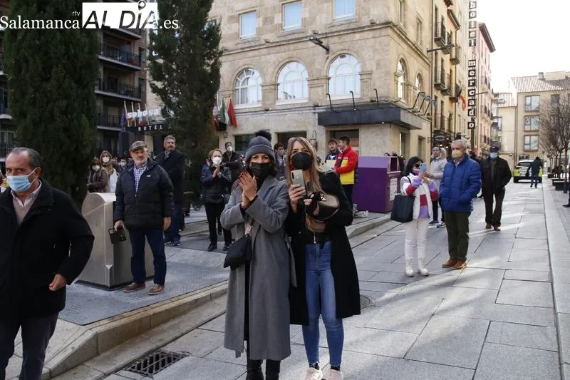Acto de Vox en la plaza del Ángel. Foto de David Sañudo