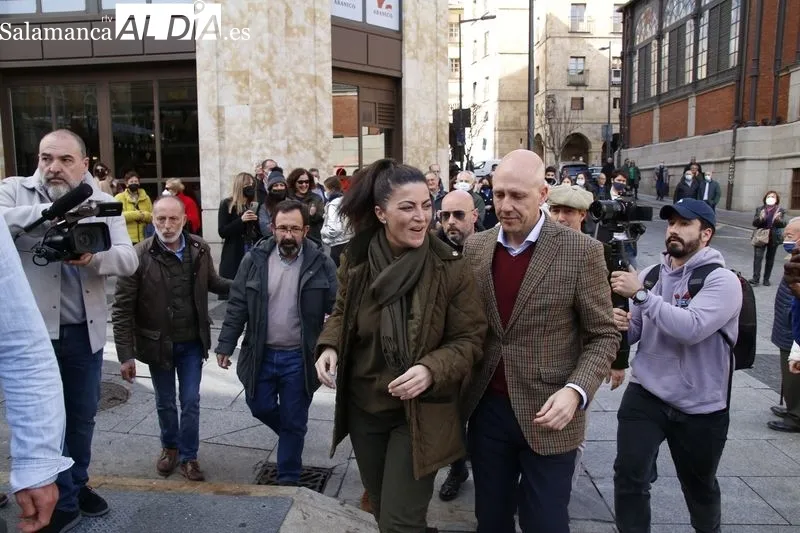 Acto de Vox en la plaza del Ángel. Foto de David Sañudo