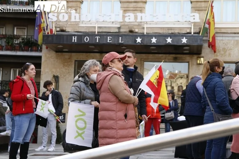Acto de Vox en la plaza del Ángel. Foto de David Sañudo