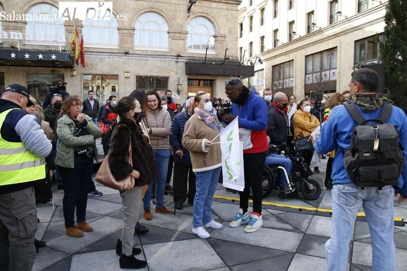 Acto de Vox en la plaza del Ángel. Foto de David Sañudo