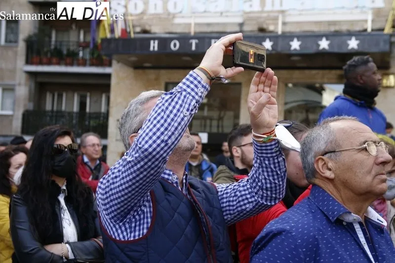 Acto de Vox en la plaza del Ángel. Foto de David Sañudo