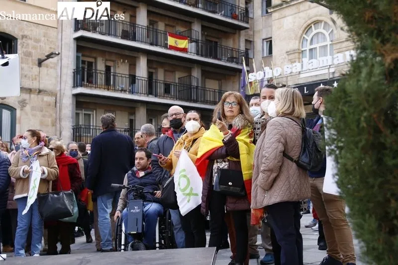 Acto de Vox en la plaza del Ángel. Foto de David Sañudo