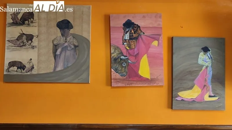 Cuadros expuestos en el Bar El Retiro hasta el 1 de abril / CORRAL 