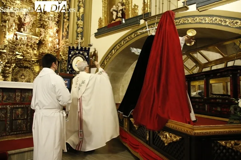 Acto de bendición de la talla del Ángel anunciador en la Vera Cruz. Fotos: David Sañudo