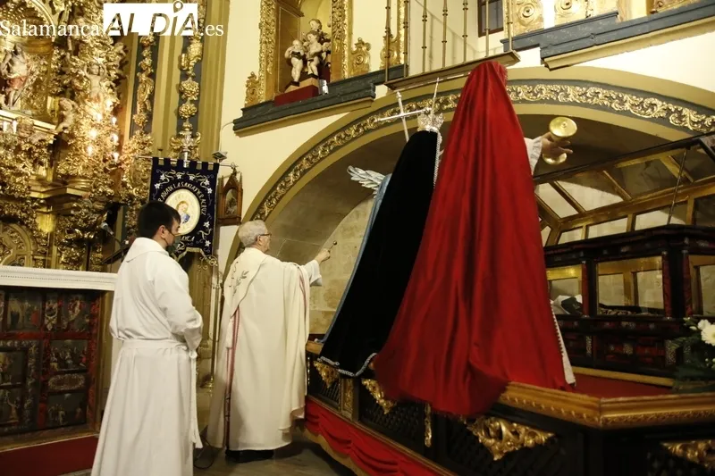 Acto de bendición de la talla del Ángel anunciador en la Vera Cruz. Fotos: David Sañudo