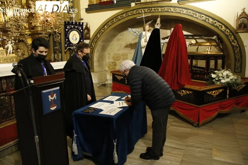 Acto de bendición de la talla del Ángel anunciador en la Vera Cruz. Fotos: David Sañudo