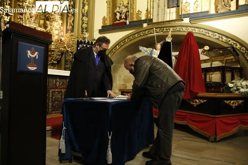 Acto de bendición de la talla del Ángel anunciador en la Vera Cruz. Fotos: David Sañudo