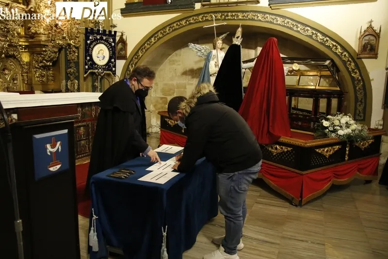 Acto de bendición de la talla del Ángel anunciador en la Vera Cruz. Fotos: David Sañudo