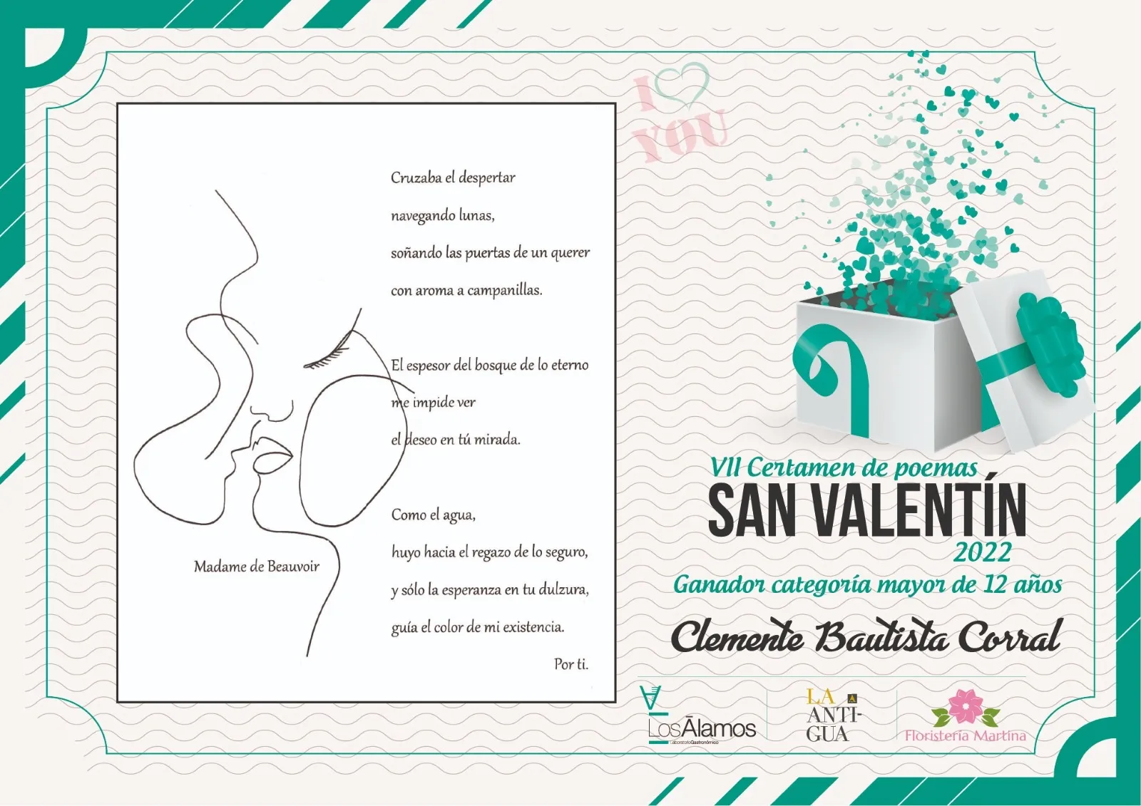 Los Álamos ha entregado los premios de su VII Certamen de poemas por San Valentín