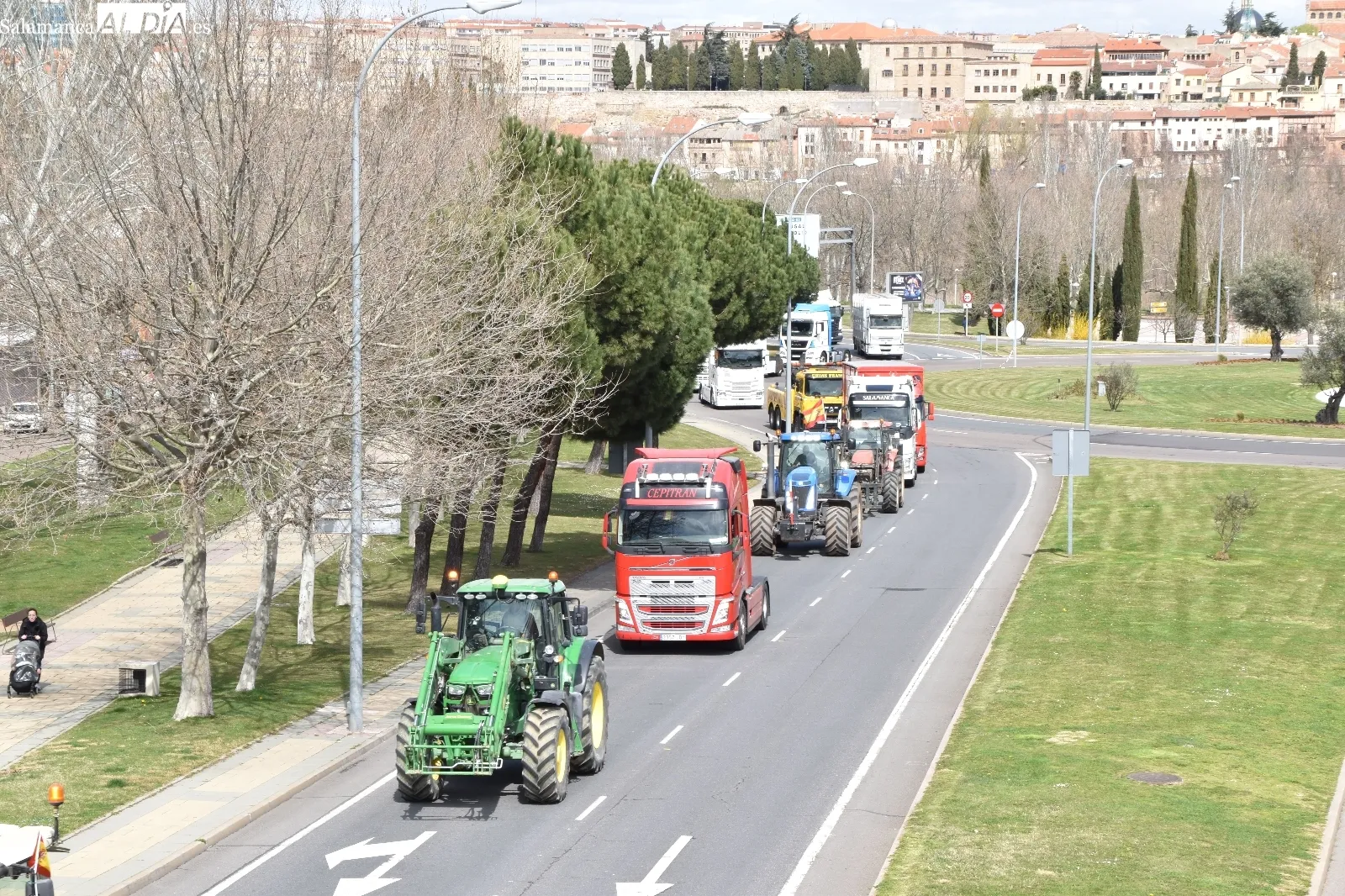 Marcha de transportistas en Salamanca | Fotos: Vanesa Martins