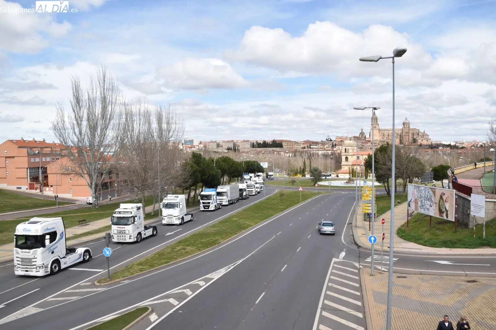 Marcha de transportistas en Salamanca | Fotos: Vanesa Martins