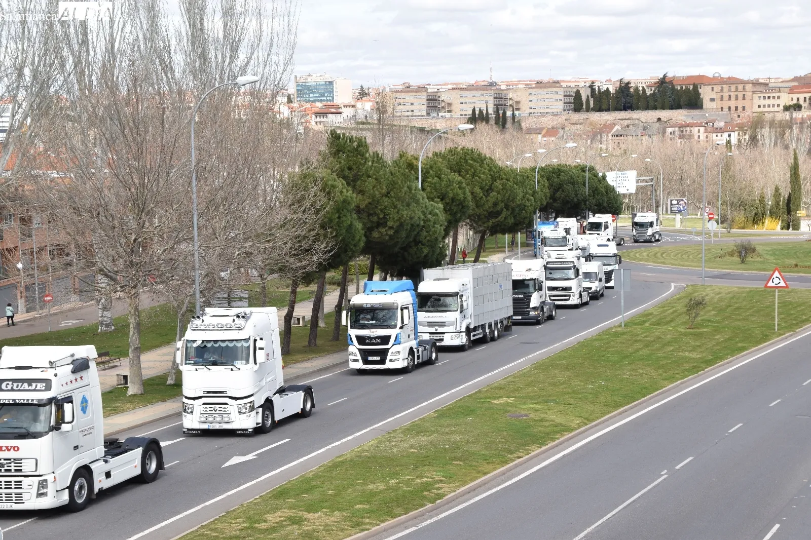 Marcha de transportistas en Salamanca | Fotos: Vanesa Martins