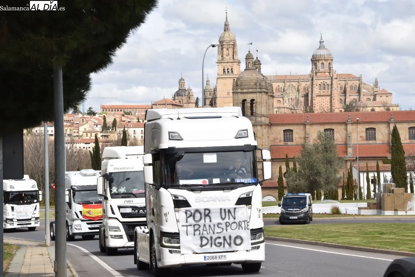 Marcha de transportistas en Salamanca | Fotos: Vanesa Martins