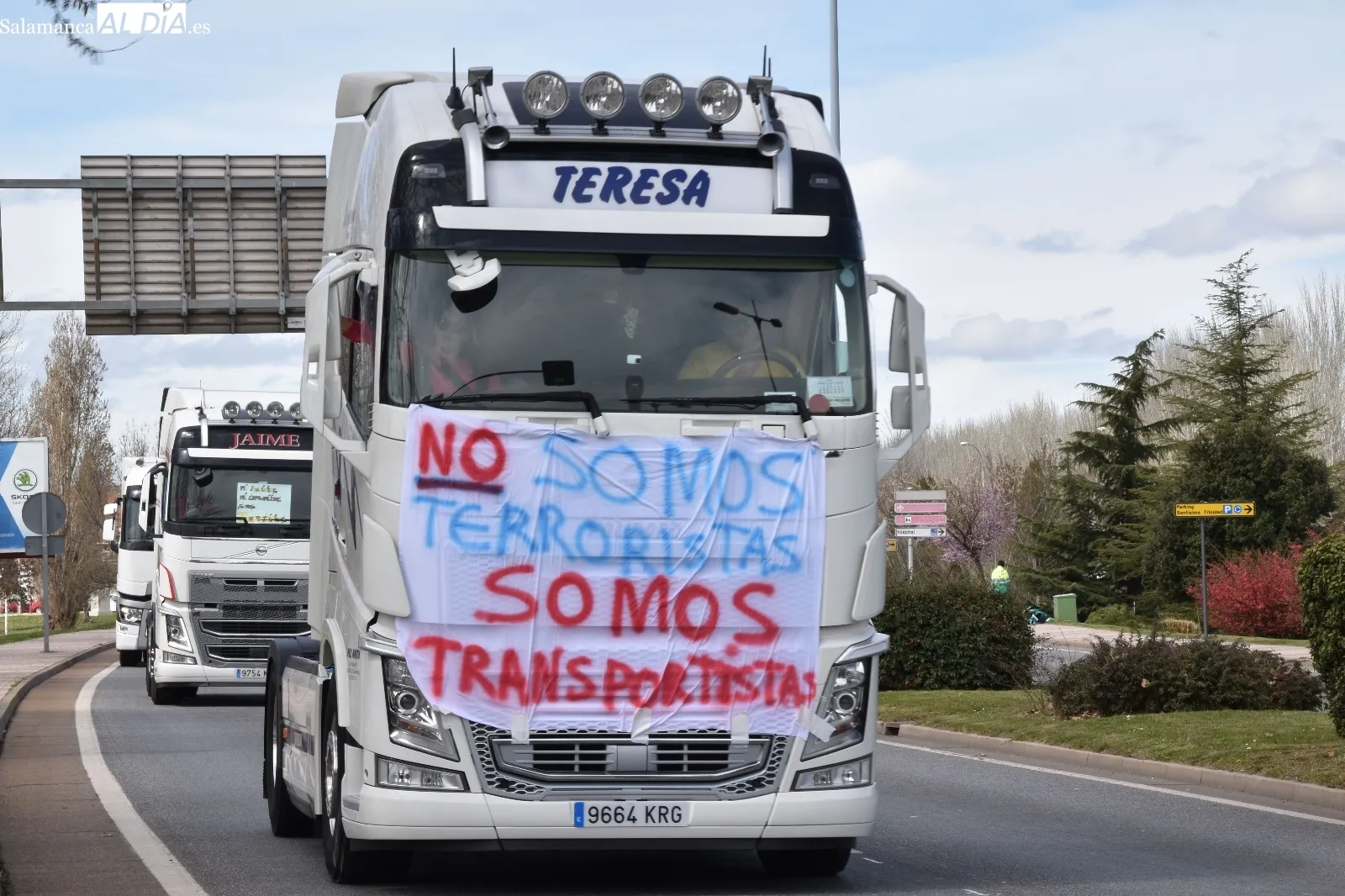 Marcha de transportistas en Salamanca | Fotos: Vanesa Martins